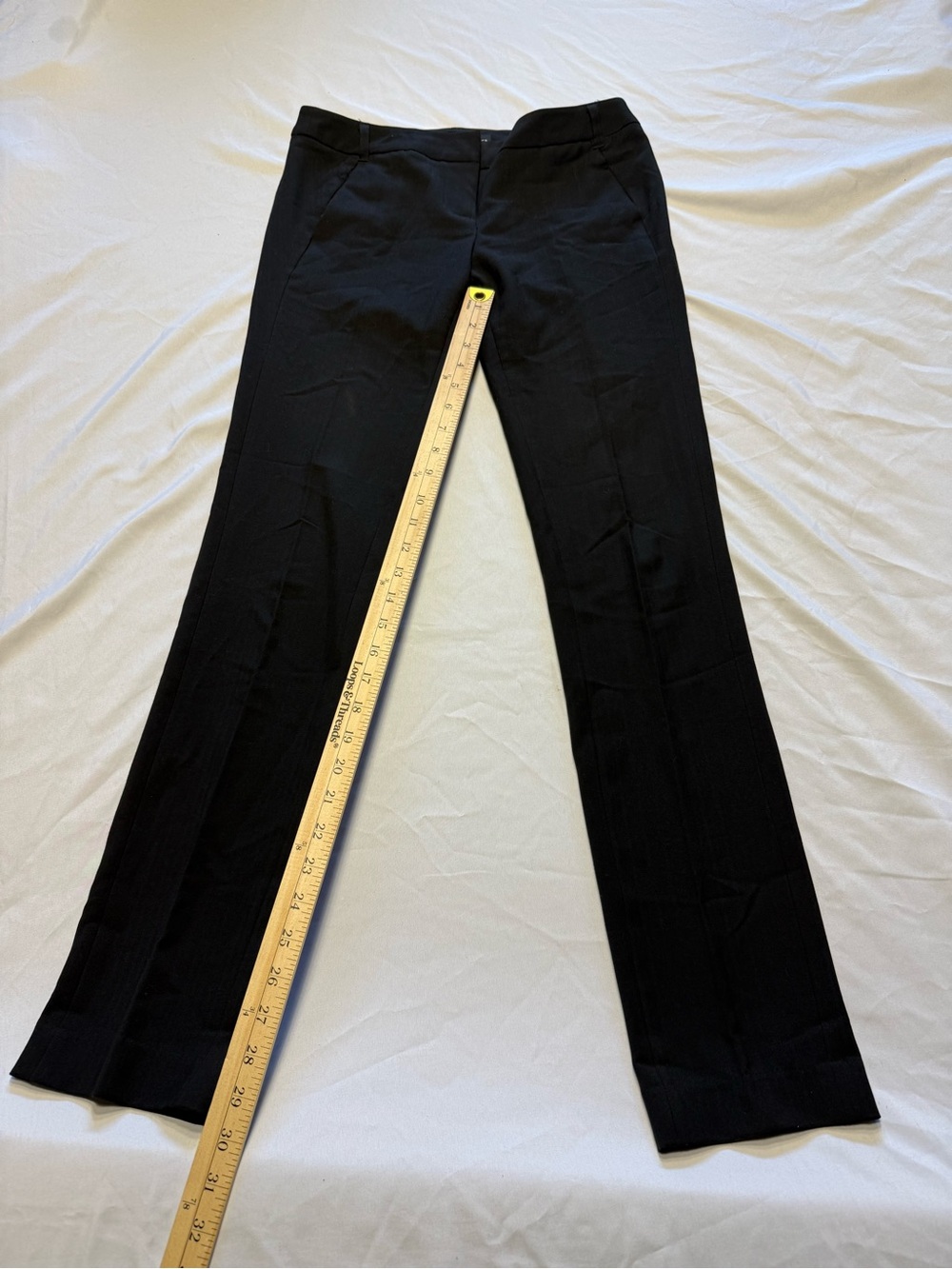Amanda & Chelsea Black Straight-Leg Dress Pants